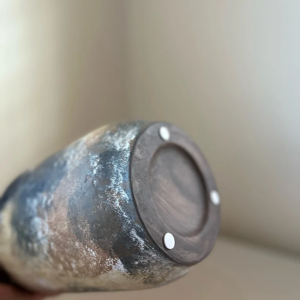 Rustic Multicolor Ceramic Vase